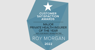 Customer Satisfaction Award for Major Private Health Insurer of the Year